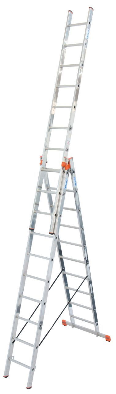 Krause MONTO Tribilo háromrészes létrafokos sokcélú létra lépcsőfunkcióval, 3x10 fokos termék fő termékképe