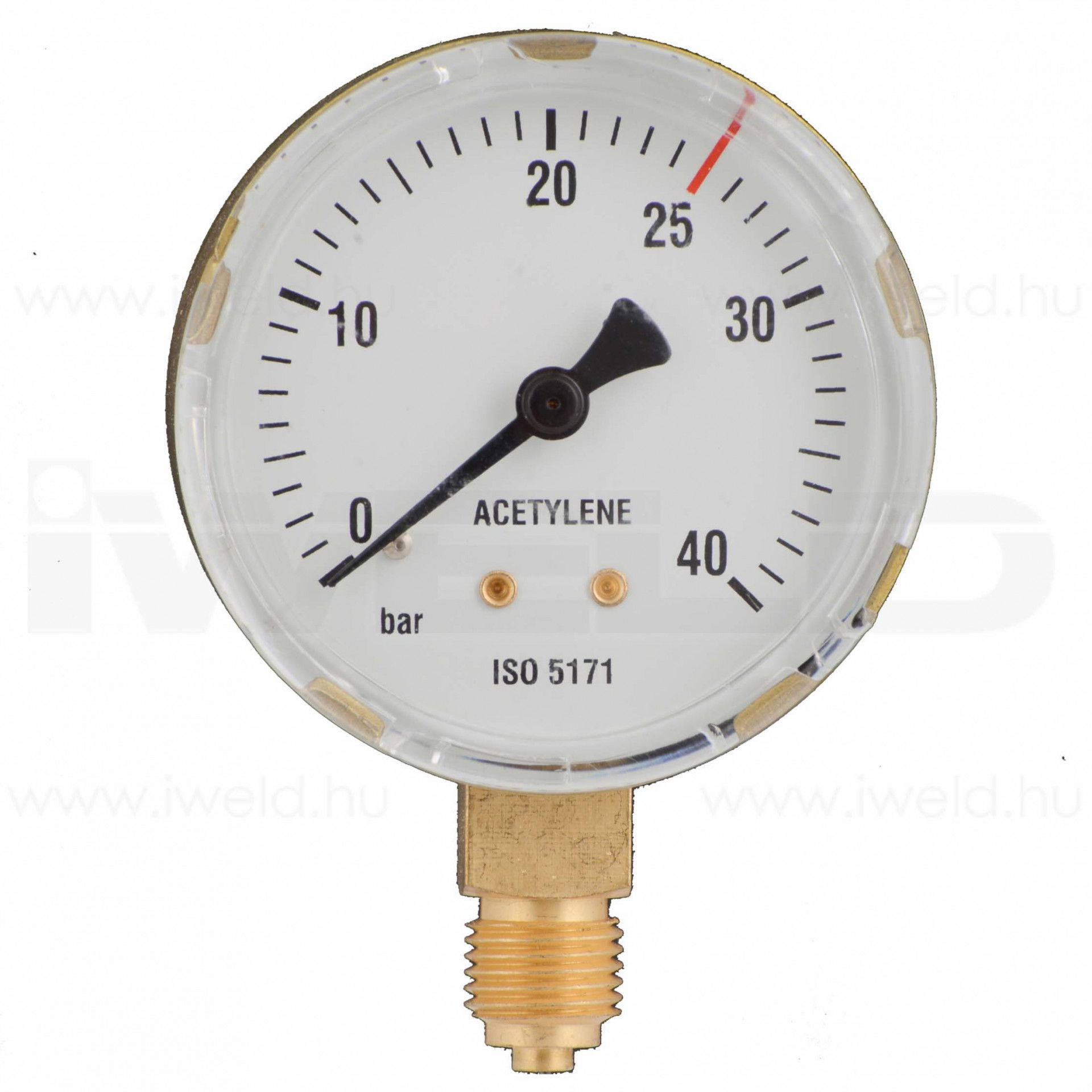 Manométer acetilén 40/20 bar 63mm termék fő termékképe