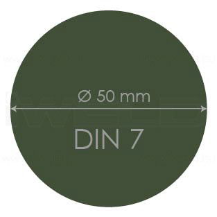 Védőüveg DIN 7 50mm termék fő termékképe