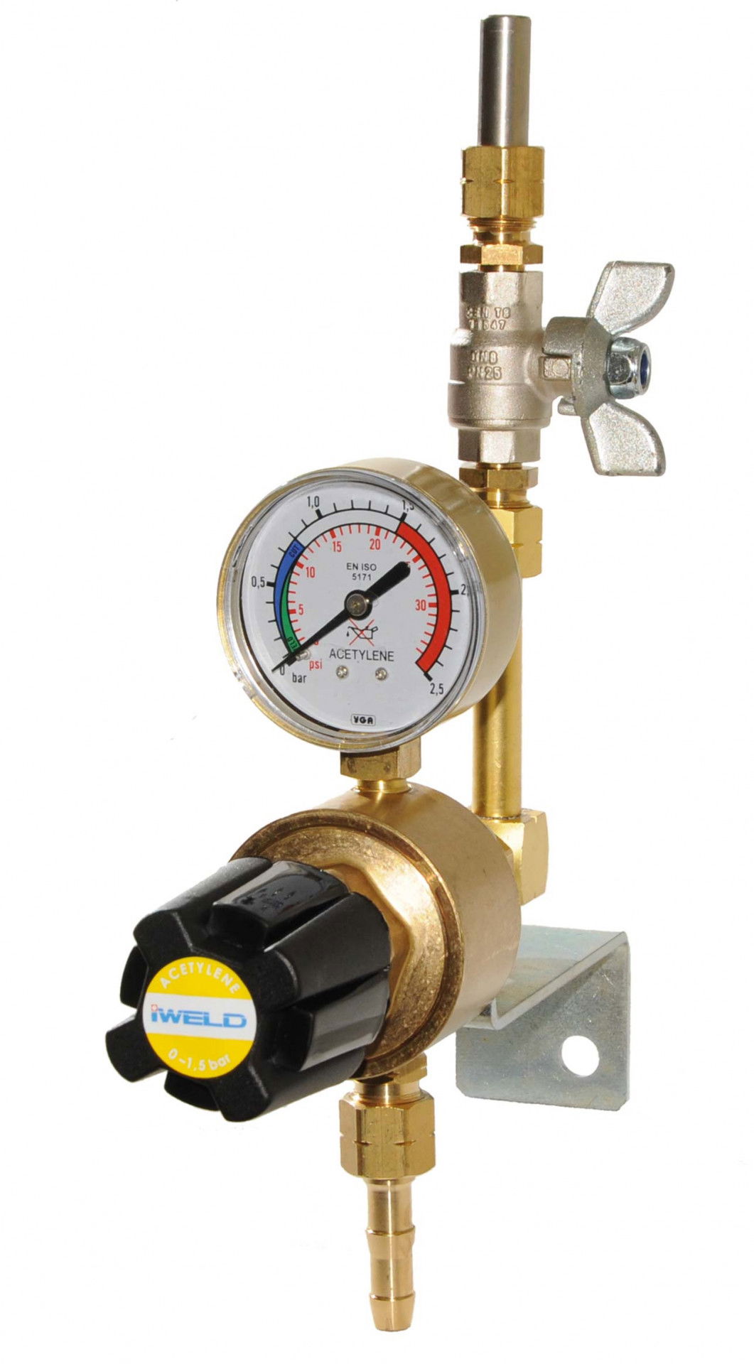 iWELD DYNALINE Acetilén hálózati nyomáscsökkentő készlet 1,5bar termék fő termékképe