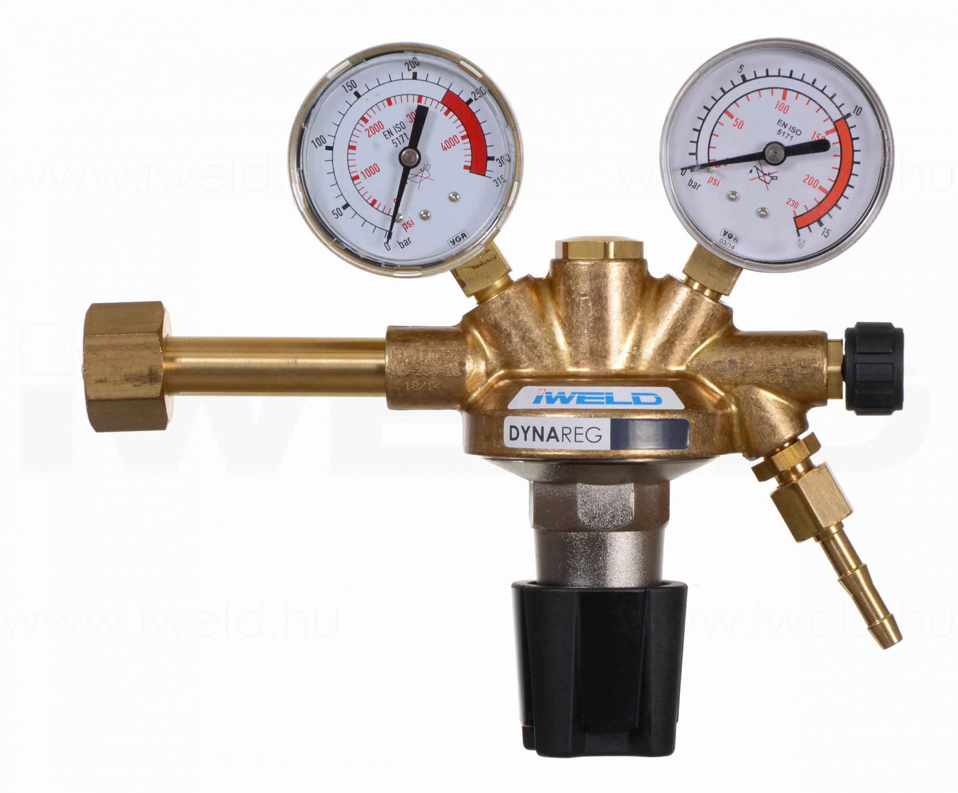 IWELD DYNAREG Hélium nyomáscsökkentő 230/10bar G1/2" termék fő termékképe