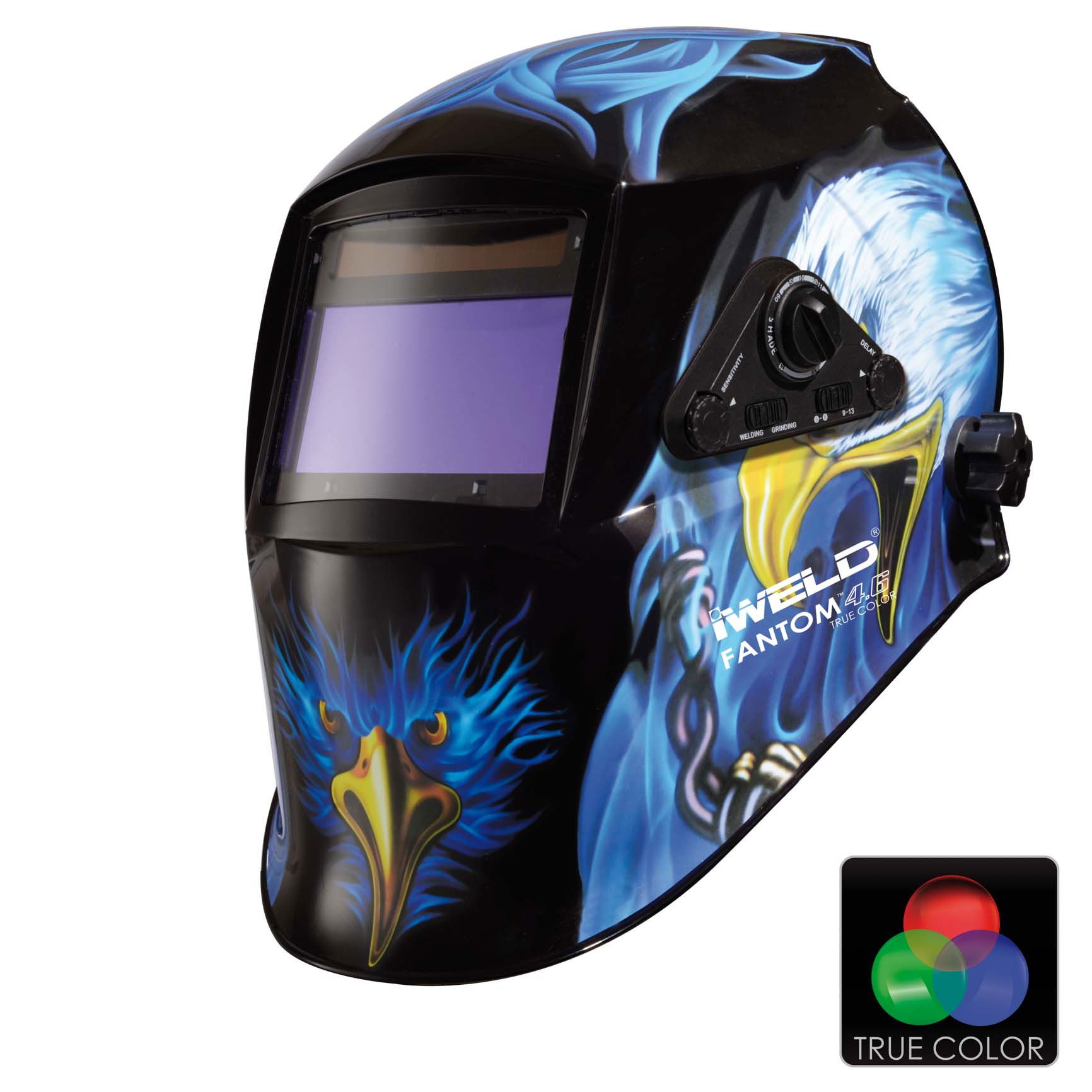 iWELD FANTOM 4.6 Automata hegesztő fejpajzs (kék-sas) termék fő termékképe