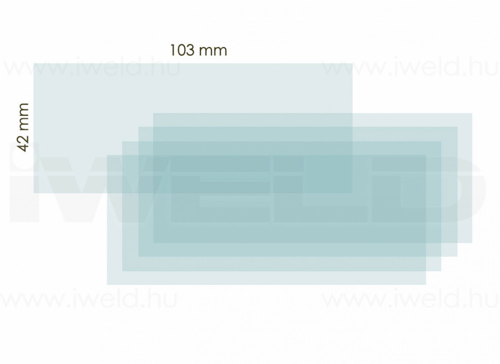 iWELD NORED EYE II belső védőplexi 103x42mm termék fő termékképe
