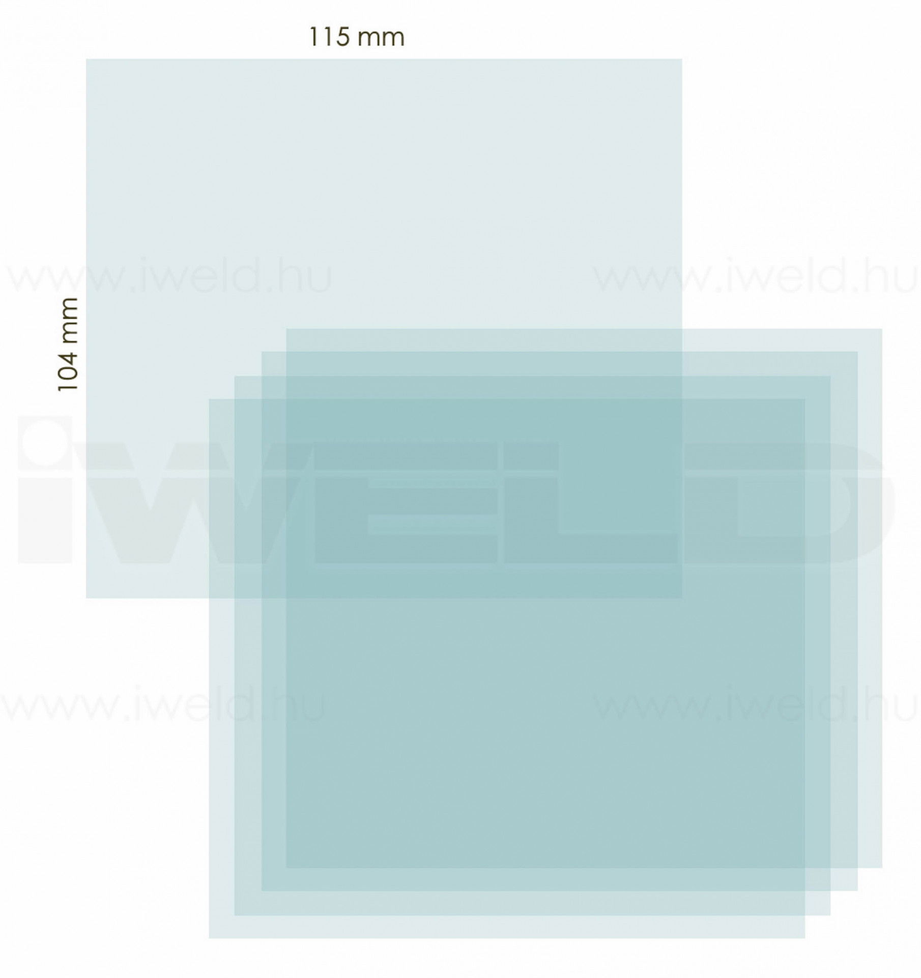 iWELD külső védőplexi (BLACKBASE II/NOR.EYE II/FANTOM4) 115x104m termék fő termékképe