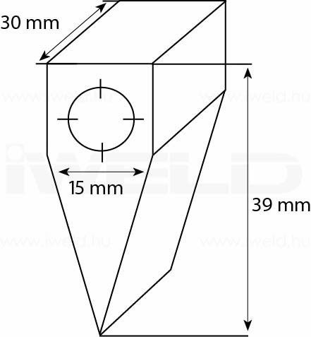 POLICLEAN tisztítófej (M10-30° kalapács forma) (1026SD) termék fő termékképe