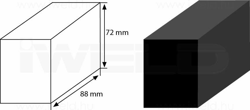 POLICLEAN tisztítófej (nyers forma,88x72x52mm) termék fő termékképe