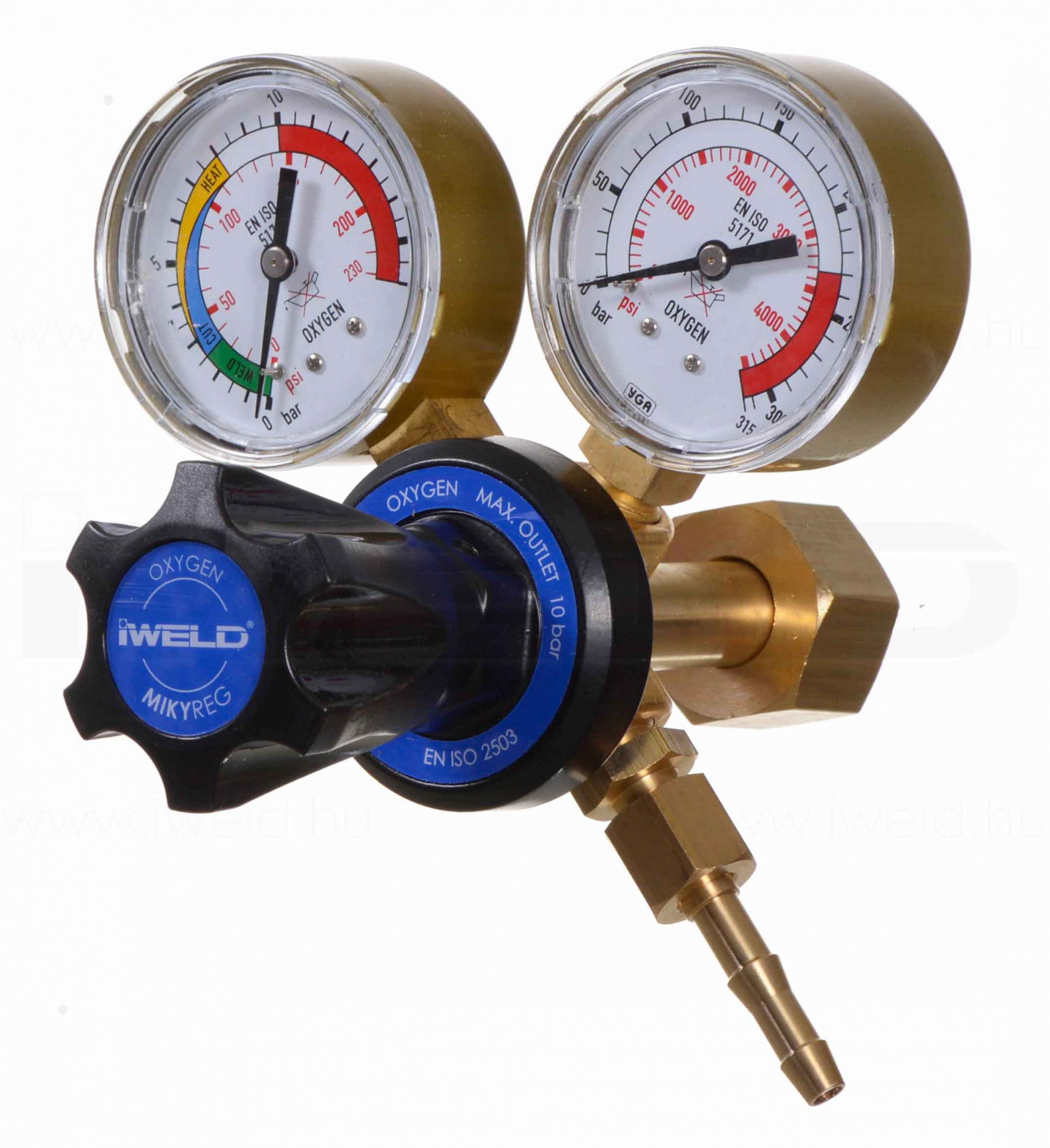iWELD MIKYREG Oxigén nyomáscsökkentő 230/10 bar G3/4" termék fő termékképe