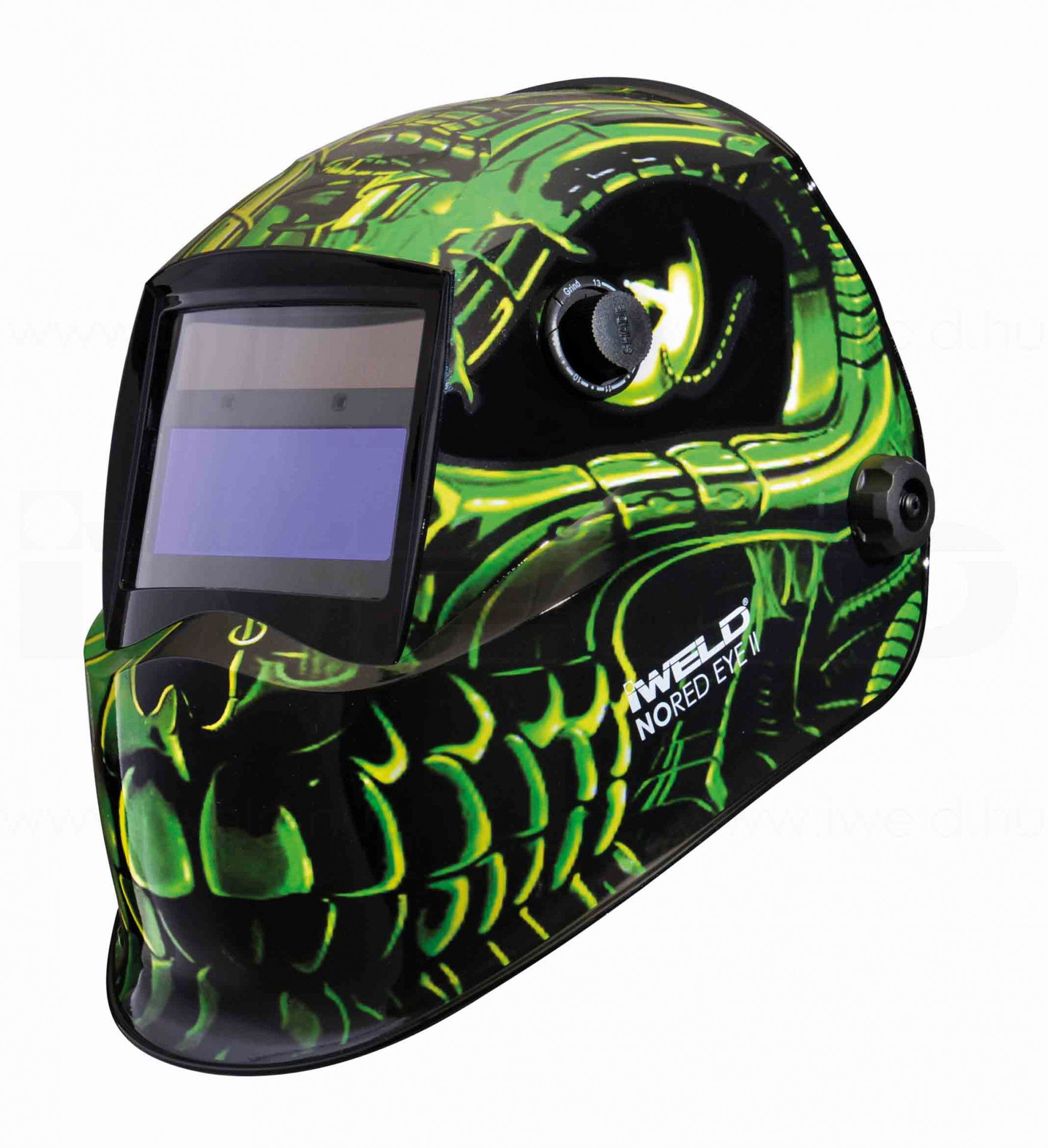 iWELD NORED EYE 3 Automata hegesztő fejpajzs (zöld-koponya) termék fő termékképe