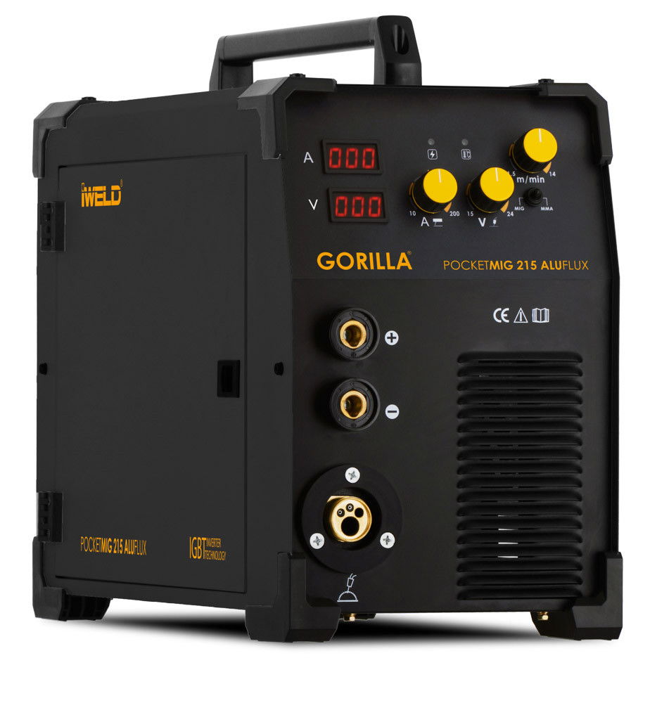 iWELD GORILLA POCKETMIG 215 ALUFLUX Hegesztő inverter + ajándék termék fő termékképe