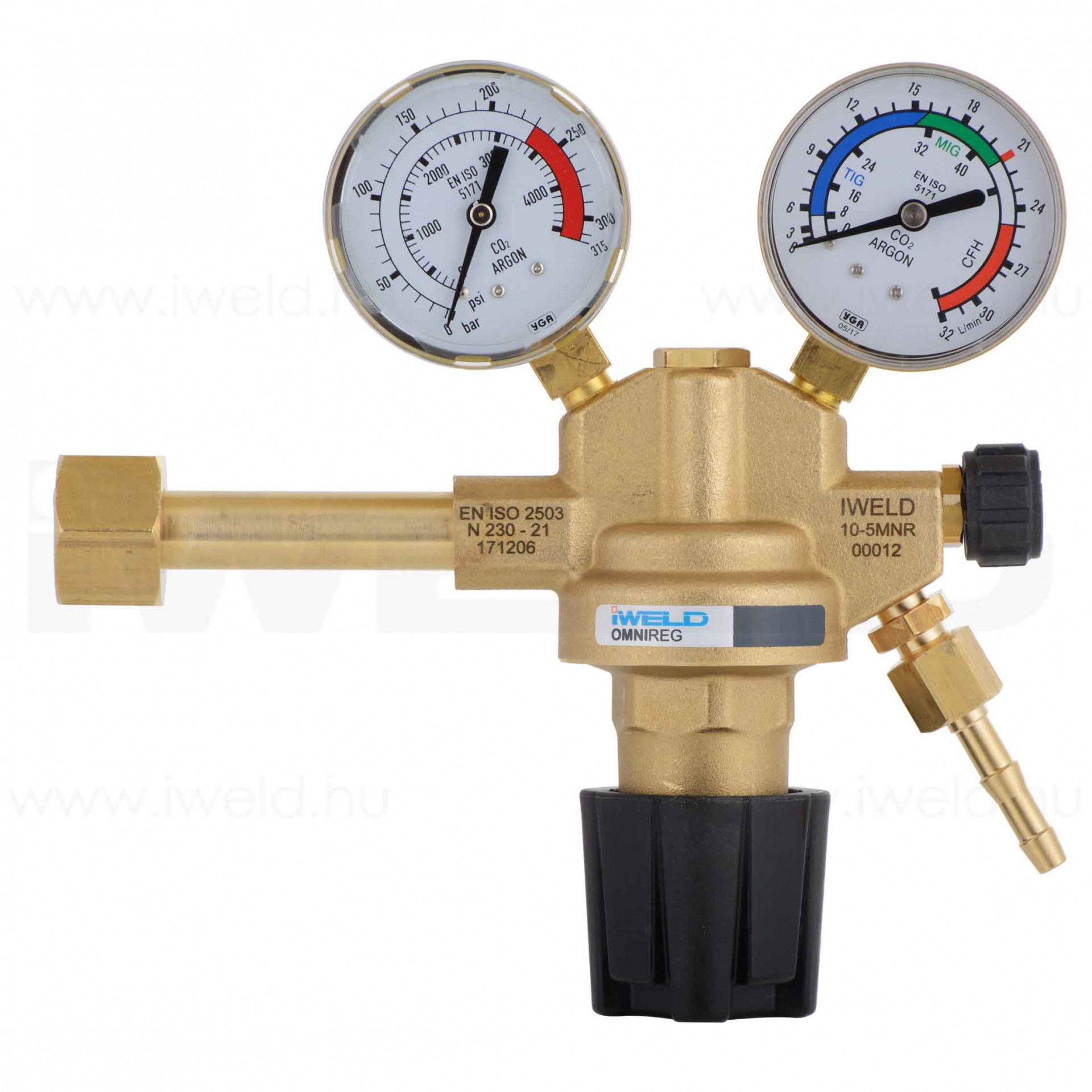 iWELD OMNIREG Argon/Mix nyomáscsökkentő 230/22l/min G1/2" Jobb (H) termék fő termékképe