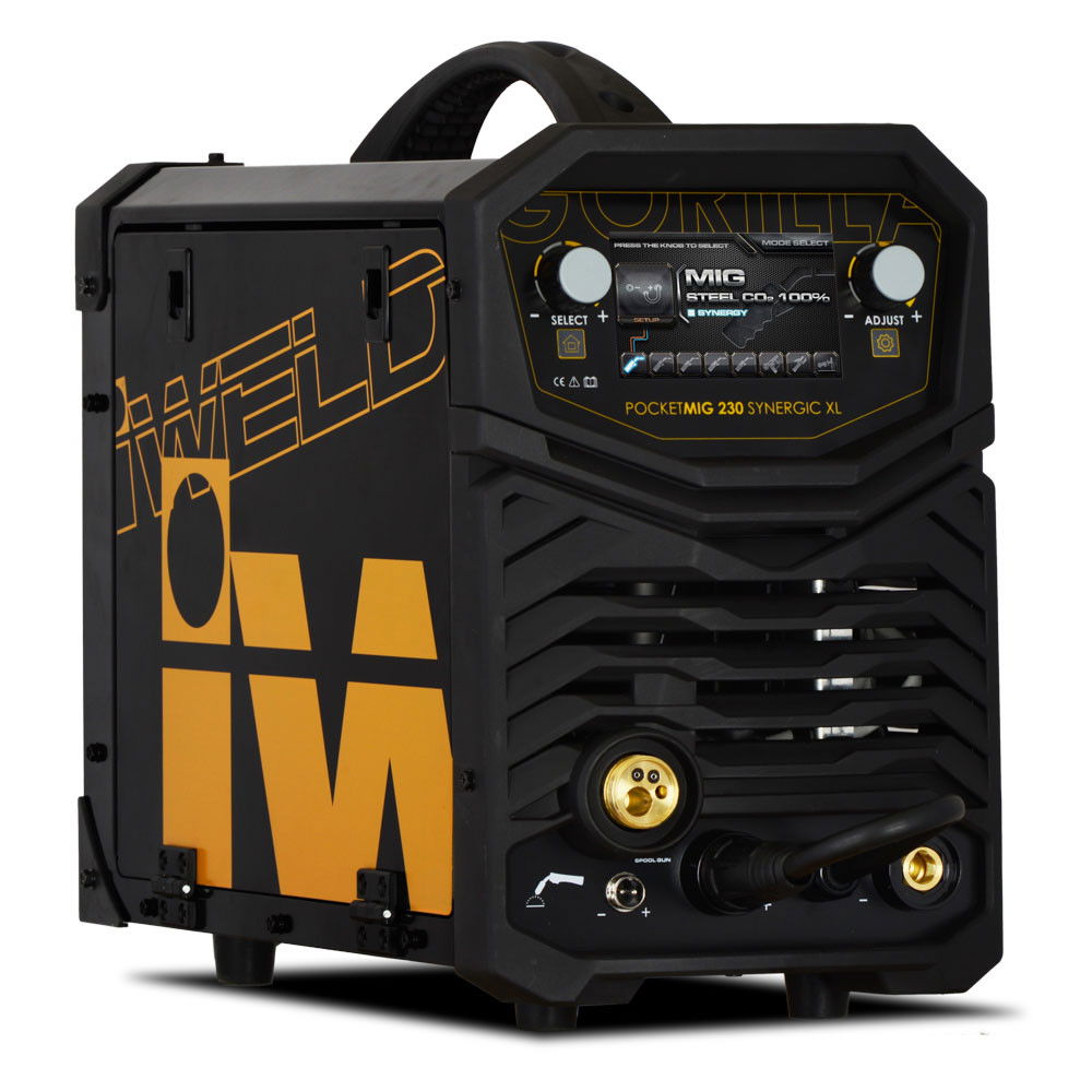 iWELD GORILLA POCKETMIG 230 Synergic XL hegesztő inverter + AJÁNDÉK termék fő termékképe