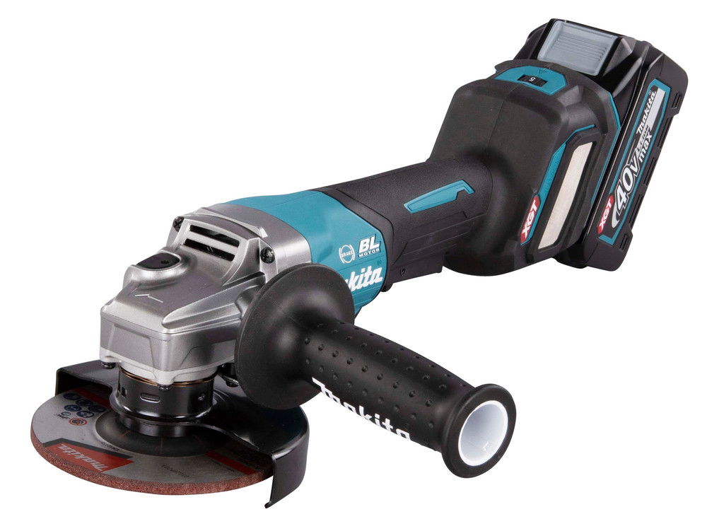 MAKITA GA029GM201 40Vmax XGT Li-Ion BL AWS AFT 125 mm sarokcsiszoló ford, FÉK, HK 2x4,0 Ah akkuval termék fő termékképe