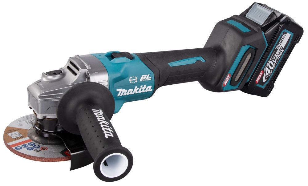 MAKITA GA005GM201 40Vmax XGT Li-Ion BL AFT 125 mm sarokcsiszoló FÉK 2x4,0 Ah akkuval termék fő termékképe