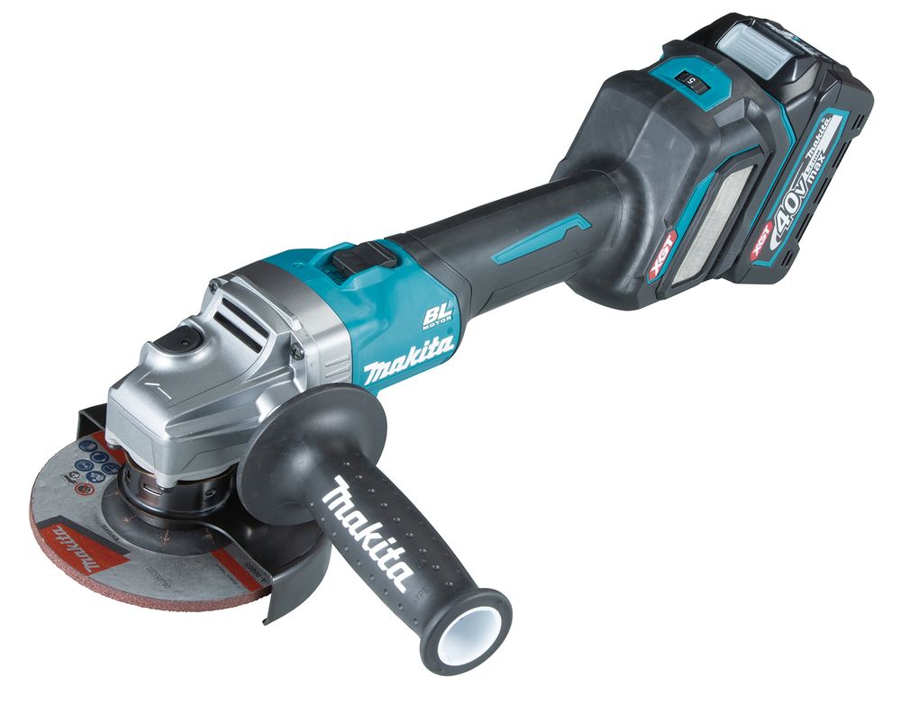 MAKITA GA026GM201 40Vmax XGT Li-Ion BL AWS AFT 125 mm sarokcsiszoló ford, 2x4,0 Ah akkuval termék fő termékképe