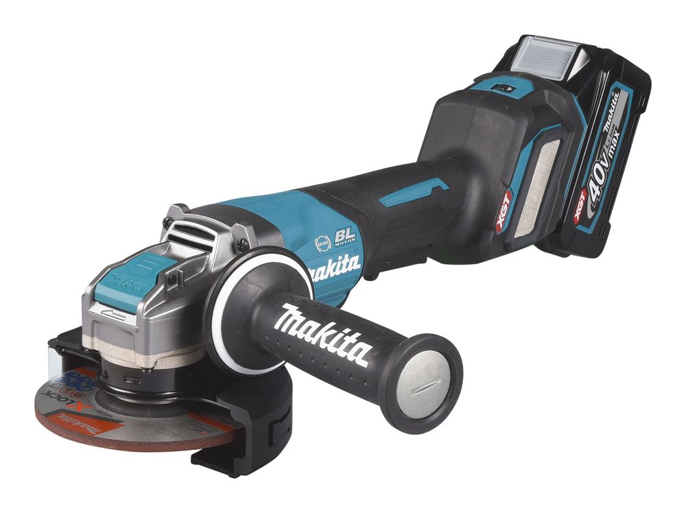 MAKITA GA044GD201 40Vmax XGT Li-Ion BL AWS AFT 125 mm X-LOCK sarokcsiszoló ford, FÉK, HK, 2x2,5 Ah akkuval termék fő termékképe