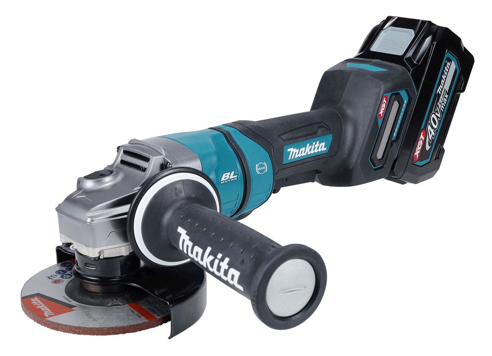 MAKITA GA050GT101 40Vmax XGT Li-Ion BL AFT 125 mm sarokcsiszoló, FÉK HK 1x5,0 Ah akkuval termék fő termékképe